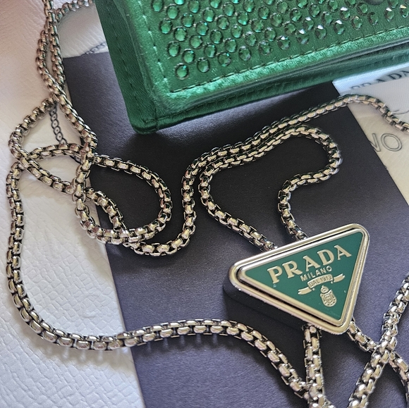 Prada logo-plaque cardholder/mini bag - Picture 16 of 17